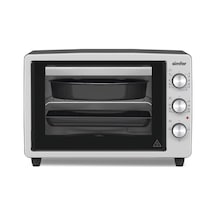 Simfer 3426 İnox Gri 34 LT Statik Mini / Midi Fırın - 4 Fonksiyon, Programlanabilir Pişirme & Isı Kontrol