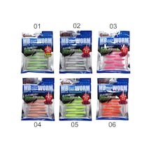 Captain 3520 Mini Worm Floating 5cm Aromalı Lrf Silikon Yem 10'lu Paket
