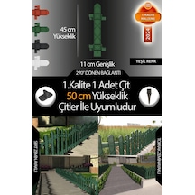 Uzunluk - Köşe - Kenar Tamamlama Çiti - 50 Cm Yükseklik Çit İle Uyumludur - Yeşil