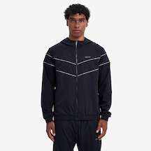 Lescon Siyah Erkek Fermuarlı Kapüşonlu Sweatshirt 26n-1157