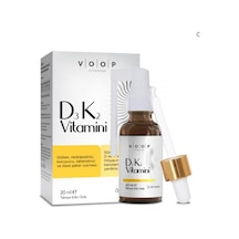 2 Adet Voop D3k2 Vitamin D3, Vitamin K2 İçeren Takviye Edici Gıda 20ml