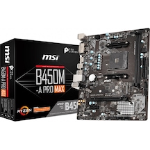 MSI B450M-A PRO MAX AMD B450 1866-4133 MHz (OC) DDR4 Soket AM4 mATX Anakart