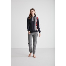 U.s Polo Assn. 16940 Kadın Kapşonlu Pijama Takımı 001 U.s Polo Assn. 16940 Kadın Kapşonlu Pijama Takımı 001