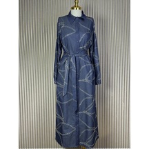 Nuss Ns-26y2044-denim Kot Elbise Çok Renkli