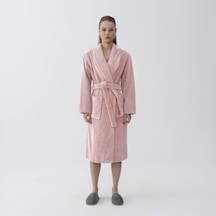 Eclair Penye Pamuk Unisex Bornoz Gül Kurusu Çok Renkli