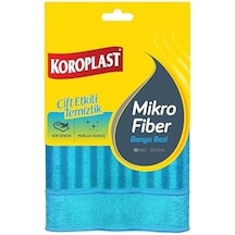 Mikrofiber Banyo Bezi 2'li Set, Çift Taraflı Ekstra Hızlı Kuruyan Mikrofiber Temizlik Bezi Seti 30x30 Cm, Kir Sökücü Tasarım, Yüksek Emiş Gücü, Tüy Çizik Bırakmayan Banyo Temizlik Bezi Seti 0