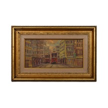 İstiklal'in Kırmızı Tramvayları Ve Beyoğlu Dokusu 27 x 43 CM