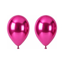 Fuşya Renk Lateks Krom Balon 45 Cm - 2 Adet