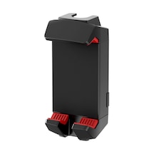 Mufunye Abs Malzeme Cep Telefonu Ve Tablet Tutucu, Üstte Soğuk Ayakkabı Bağlantısı, Şarj Esnekliği, 1/4 İnç Vida Delikli, Siyah