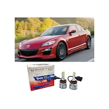 Mazda Rx8 Uzun Far Ampulü H11 Duo Yeni Seri Beyaz 2003-2011