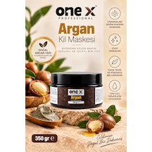 One X Argan Kil Maskesi 100 Ml Argan Yağlı Arındırıcı Yüz Maskesi Gözenek Ve Cilt Bakımı, Dengeleyici Kil Maskesi