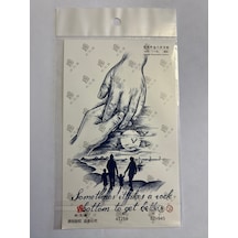 Aile 18x11 Cm 1 Aylık Yarı Kalıcı Yapıştırma Geçici Dövme