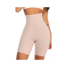 Dikişsiz Görünmez Yüksek Bel Shapewear Şort Vücut Şekillendirici Şort Elbiseler Altına Ten