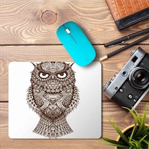 Baykuş Owl Kahverengi Mouse Pad Mousepad