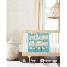 Baby 9 Cepli Bağlamalı Beşik Kenarı Düzenleyici Yeşil