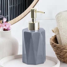 3205 Seramik Sıvı Sabunluk - Tezgah Üstü Banyo Mutfak Lavabo Sabunluğu - 250 Cc