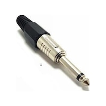 Hq Speed 6.3mm Mono Metal Gitar Jack Erkek Siyah (100 Adet)