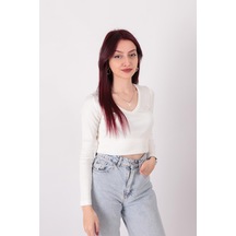 Busem S0015897 Kadın Bluz Ekru