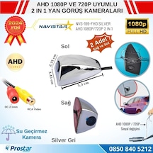 Yan Araç Kamerası Ahd 1080p Ve 720p Full Hd Mini Silver Gri Özel Tasarım