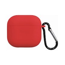 Caseonn Apple Airpods 4.nesil/anc Kılıf Askı Aparatlı Lansman Koyu Kırmızı