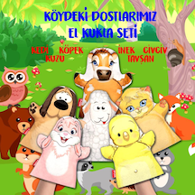 6 Parça Tox Köydeki Dostlarımız El Kukla Set Eğitici Oyuncak