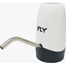Şarjlı Su Damacana Pompası Usb Şarj Grişi-şarj Lambası - Paslanmaz Çelik Şarjlı Beyaz Renkli