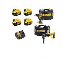 Dch133 Şarjlı 2.6j Kırıcı Delici+dcd805 Darbeli Vidalama+4x4ah Akü+1xdolum Cihazı - 568516594