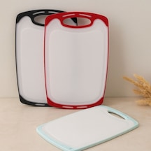 40x24 Cm Plastik Kesim Panosu - Kaymaz Silikon Kenarlı, 10 Mm