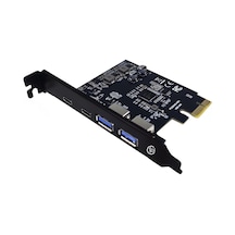 2ac 4 Portlu 2x Type-c Ve 2x Usb 3.0 Usb 3.2 Gen1 5gbps Pcı-e Genişletme Kartı