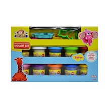 03290 16 Parça Hamur Seti-rengarenk / 560 Gr Çok  Renkli