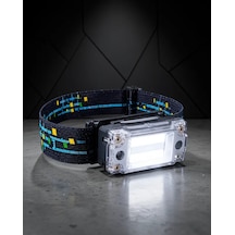 Astraltech Kompakt Led Kafa Feneri 215 Lümen 2 Işık Modlu Usb Şarjlı Çok Renkli