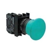 Emas B200my B Serisi Plastik 1nc Yaylı 40 Mm Mantar Yeşil 22 Mm Buton