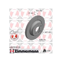 Zimmermann 400.5532.20 Fren Diski Arka Mercedes S-class W221 Sl-class R230 A2304230412