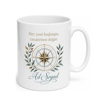 Dünya Göçmenler Günü Cesur Yüreklere Özel Tasarım Baskılı Kupa Bardak Hediye Beyaz / Çok Renkli