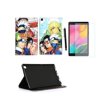 Samsung Galaxy Tab A8 8" Sm-t290/t295 Kılıf Kabartma Resimli Kılıf + Ekran Koruyucu + Kalem Arka Kapak