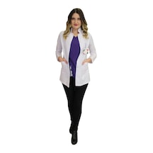 Hakim Yaka Kadın Kısa Boy - Uzun Kol Doktor Önlüğü Öğretmen Önlük