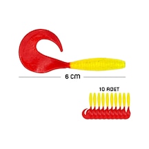 Savage Yumy 6 Cm Kırmızı-sarı Silikon Kurt 10'lu 456-18065