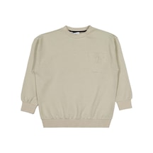 Civil Boys Lets Play Konsol Baskılı 10-13 Yaş Sweatshirt - Bej Taş Rengi