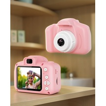 Çocuk Kamerası Pembe Renk 1080p 2.0 Inç Ekran Uczçocukkamerası