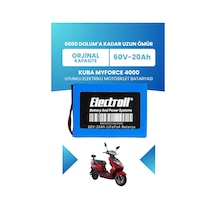 Kuba Myforce 4000 Batarya Standart Kapasite Lifepo4 60v 20ah Elektrikli Motosiklet Bataryası