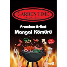 Garden Tıme Premıum Brıket Kömür 2kg 5'li Avantaj Paketi Mıchu