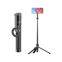 Jmary Kt-279 Magnetik Kablosuz Kumandalı Tripod Ve Selfie Çubuğu Siyah