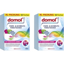 Domol Renk Ayırıcı Mendil Çamaşır Makinesi Için 50'Li X 2 Adet