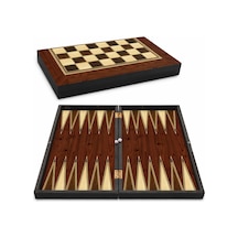 Star Tavla Platin Ceviz Büyük Boy 12 Mm Mdf Kasa, Parlak Selefon Kaplama, Çizilmeye Karşı Diren