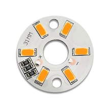 5730 5v 3w 31mm Sarı Led Modül Aluminyum Pcb 6 Led Lamba Aydınlatma Işık