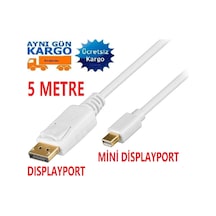 Mini Displayport To Displayport Kablosu 4320P 5 Metre Dp Çevirici