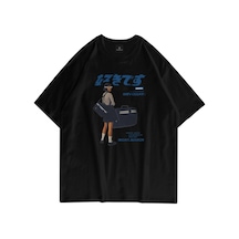 Tarzsokak Unisex Harajuku Girl Siyah Tshirt Siyah