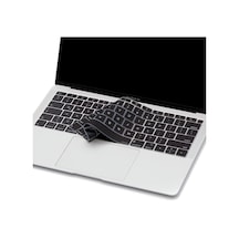 Laptop Apple Uyumlu MacBook Air 13inç Klavye Koruyucu Us-abd İngilizce Touchıd'li A1932 İle Uyumlu Siyah