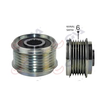 Gva Alternatör Kasnağı Renault Clıo Iv 12 Captur I 13 Clıo V 19 Fluence 09 12 Kangoo Iı 08 Megane Iı-ııı-ıv Talısman 15 Kadjar 15 Dacıa Duster 10 Dokker 12 Nıssan Juke 10 1.5dci 6 Kanal Gva 2811005 7711368727 8200660057 8200960533