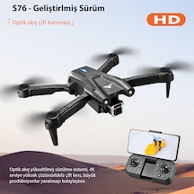 S76 Drone Wı-fı 720p Hd Çift Kameralı İzdüşüm Uçuş Taşıma Çantalı
